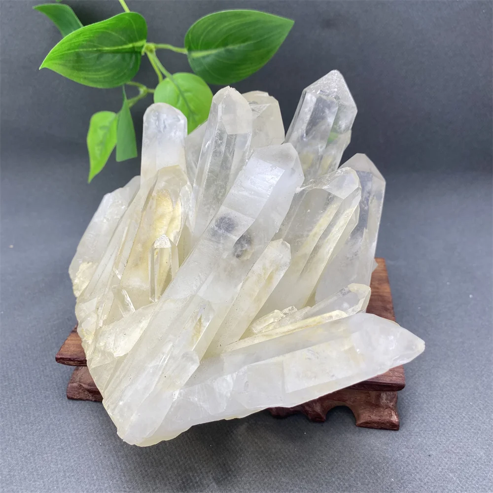 Натуральный минеральный белый кристалл группа Кристалл кластер руда образец