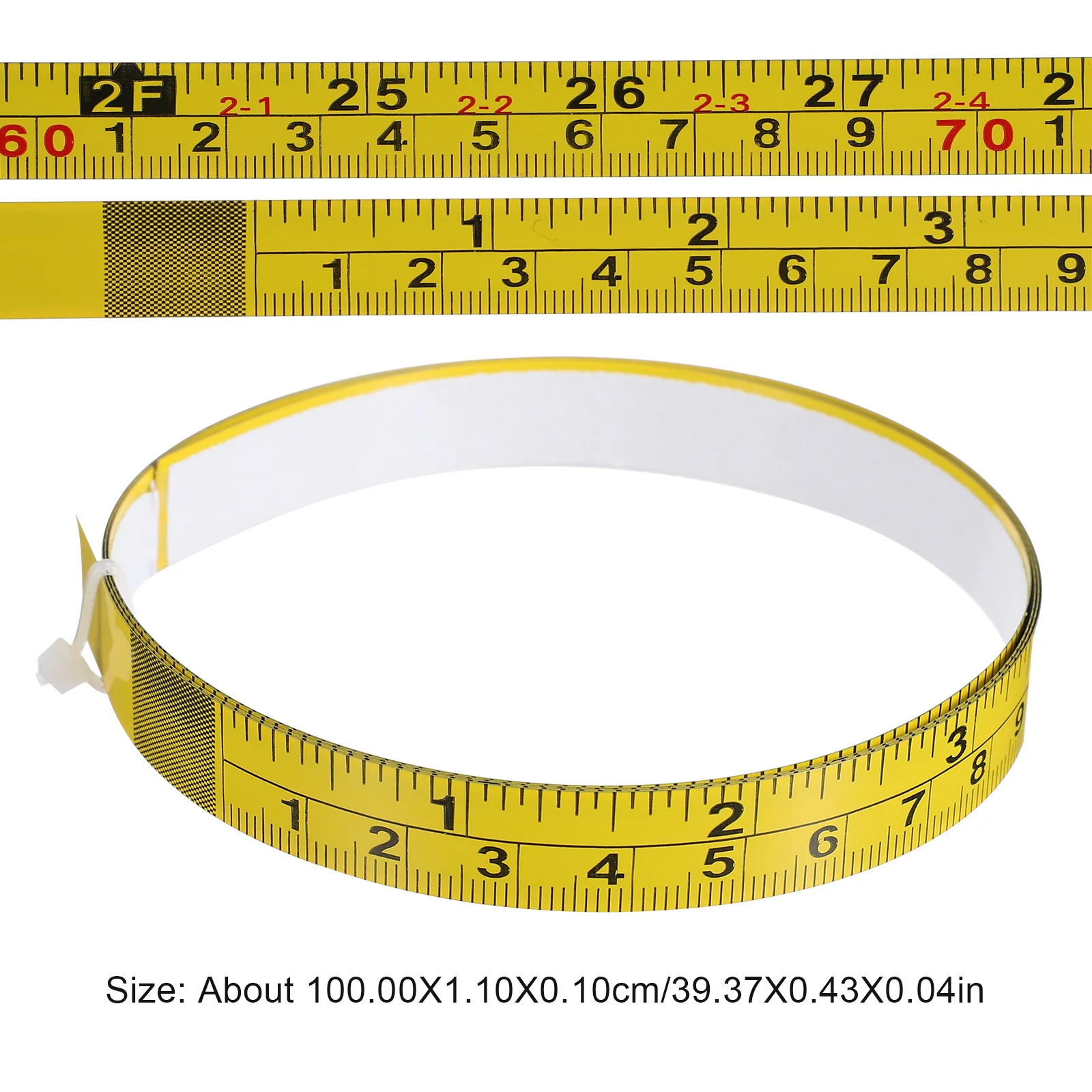 

3 Pcs Self-Adhesive Measuring Tapes Imperial and Metric Scales Workbench Rulers Sticky Measure Tapes with Adhesive Backing