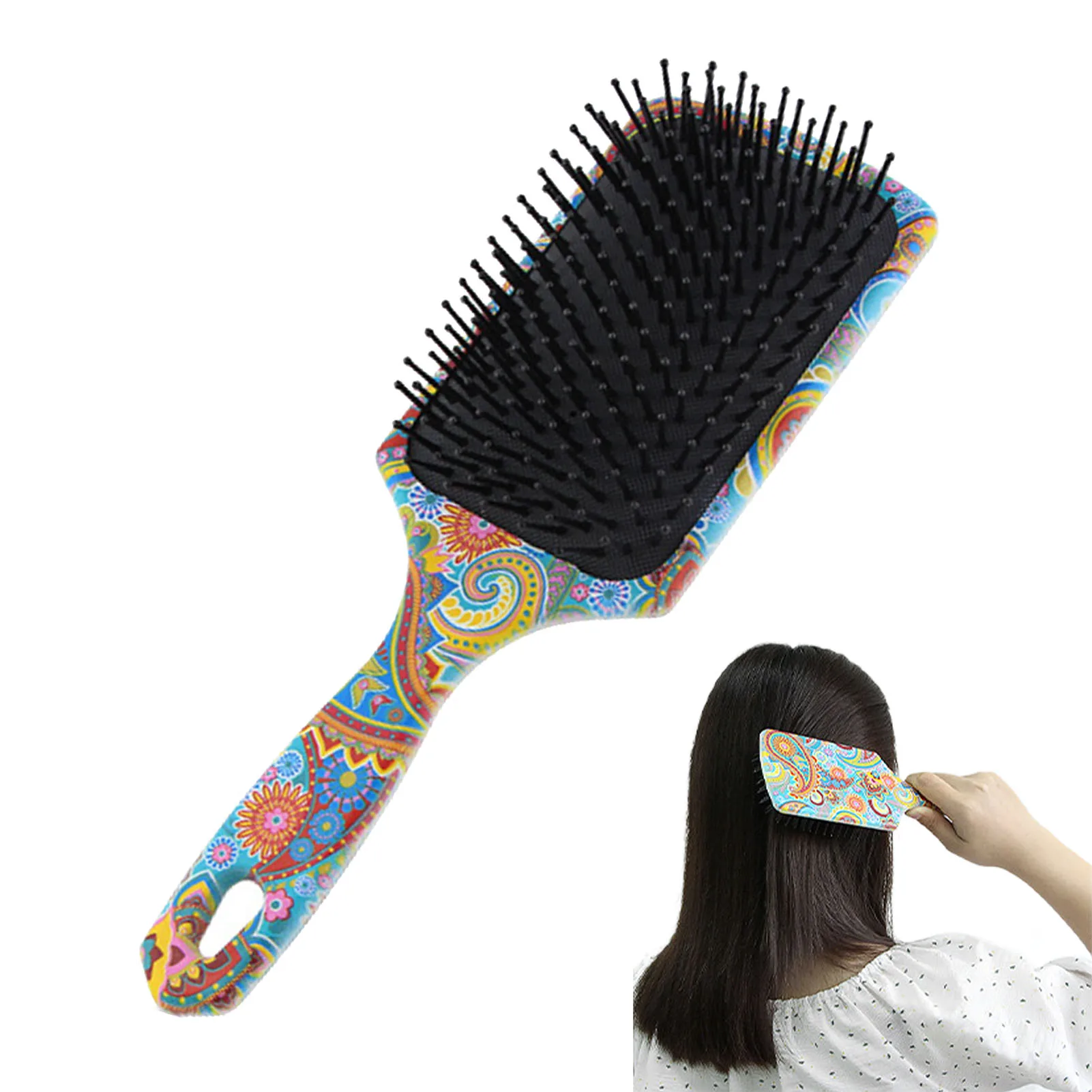 

Hair Brush Anti Static Scalp Massage Comb With Air Cushion For Hair Care Barber AccessoriesMassager Styling Tools Wet Dry Hair