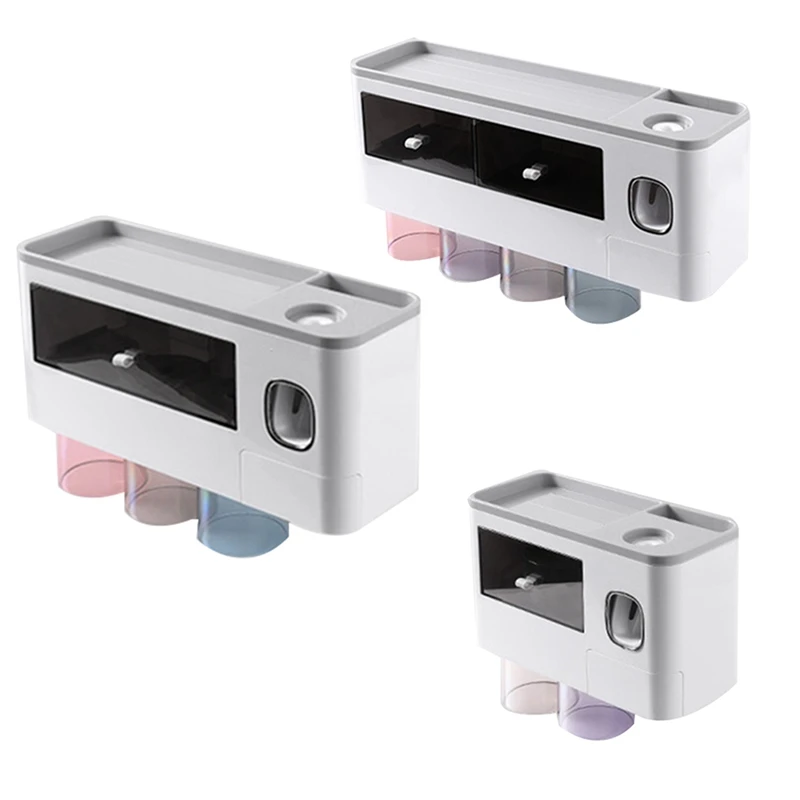 

Магнитный держатель для зубных щеток, автоматическая выжималка для зубной пасты, полки для домашнего хранения, аксессуары для ванной комна...