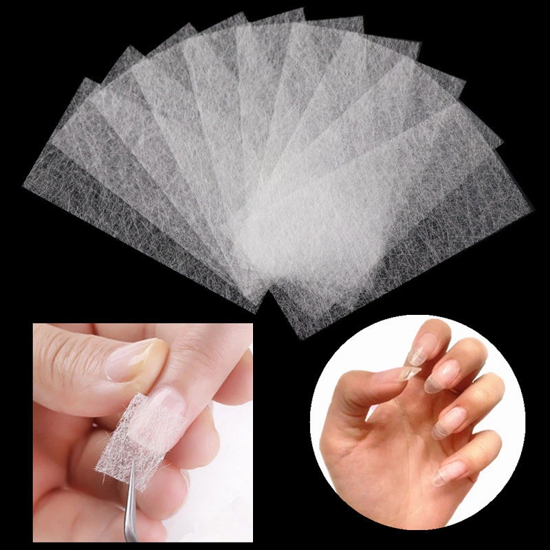 

10/20Pcs Fiberglass Nail Extension Form Non-woven Silks Wrap UV Gel French Acrylic Tips Building Beauty DIY Manicure Fiber Paper