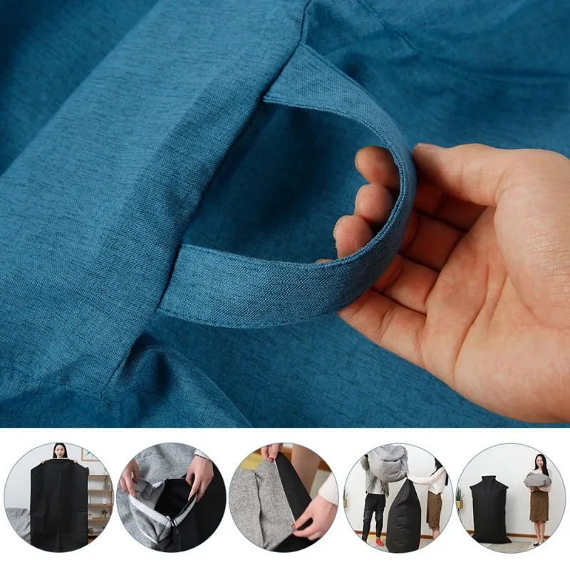 Очень большой чехол для ленивого дивана 100x120 см подходит кресла-мешка - пушистый