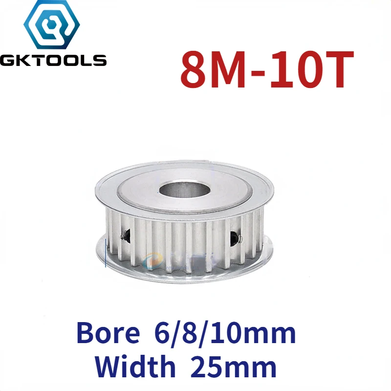 

8 м 10 зубьев AF Двусторонняя плоская синхронная канавка для колес ширина 25 мм отверстие 6/8/10 мм