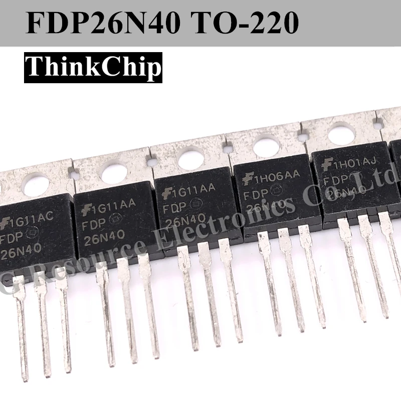 

(10pcs) FDP26N40 26N40 TO-220 N-Channel MOSFET 400V, 26A, 0.16Ω