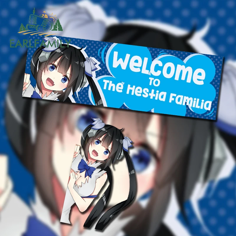 EARLFAMILY 13 см x 4 3 для Danmachi Hestia автомобильные наклейки забавные аниме мотоциклетные