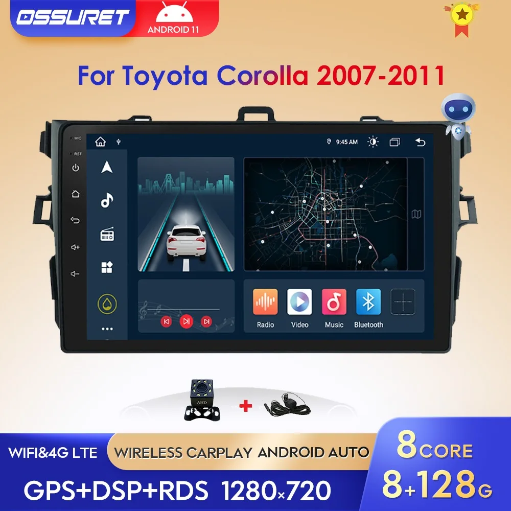 

2Din android 10 Car Radio Multimedia Player For Toyota Corolla E140/150 2007 2008 2009 2010 2011 2012 2013 2014 2015 2016 2 din