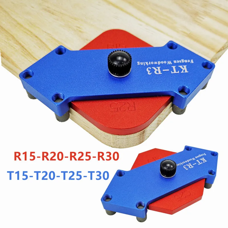 

Corner Radius Routing Templates for Woodworking T15 T20 T25 T30 Corner Radius Jig R15 R20 R25 R30 Alloy Round Corner Jig