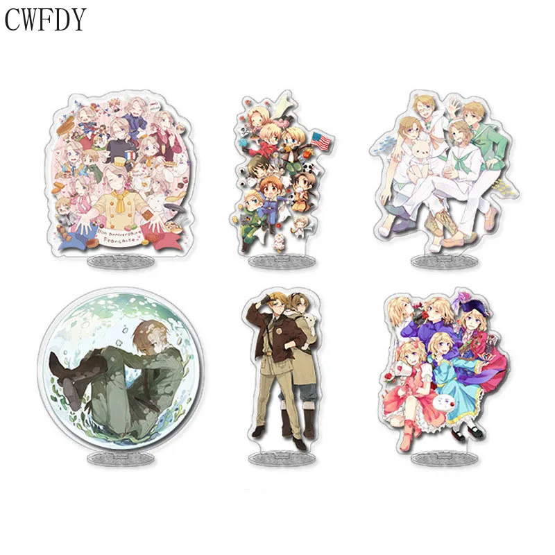 

Hetalia Axis Powers Acrylic Stand Model Figures Keychain Collection Desktop Decoration Standing Sign Plate Holder Gifts 15.5CM