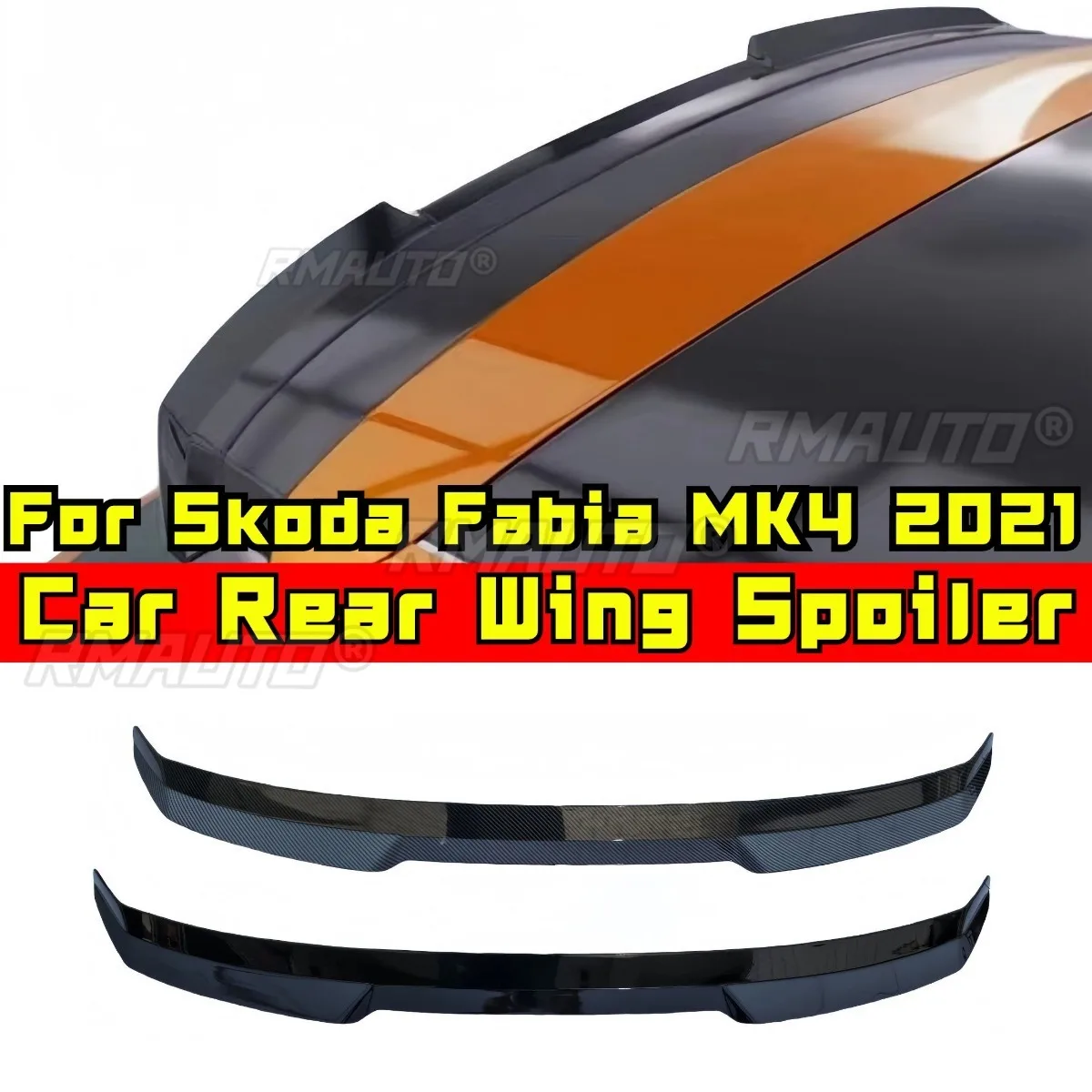 Фото Для Skoda Fabia MK4 2021: Задний спойлер на крышу, модифицированная деталь, аксессуар для автомобиля, внешняя часть кузова №2