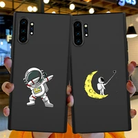 space astronaut cartoon cover silicone for samsung galaxy s7 s8 s9 s10 edge s10e s20 s21 note 8 9 10 20 ultra plus phone case
