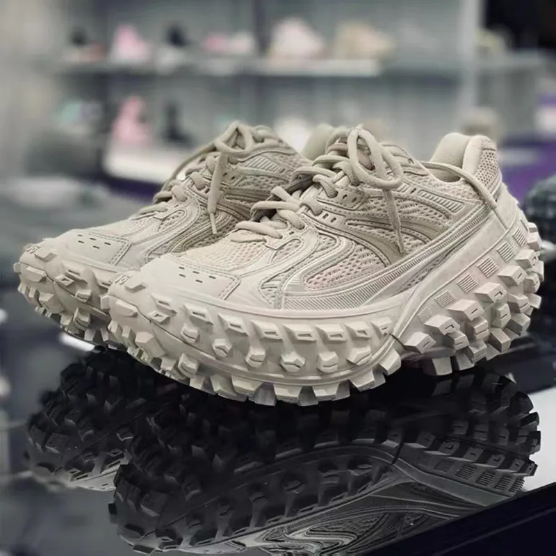 

New Brand Men Sneakers Running Shoes Male Female Couple Tire PlatformLace-up Casual Shoes Top Huality Sport Shoes Size 45