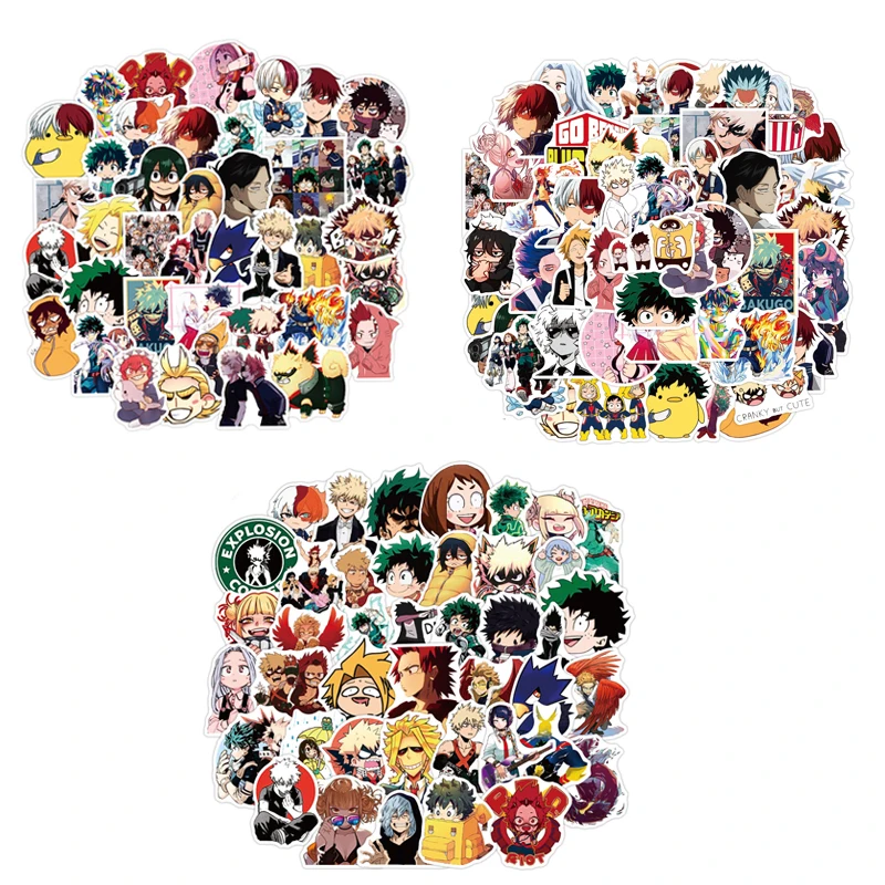 

A0024 50 шт. наклейки аниме «Моя геройская Академия», граффити, ноутбук, телефон Izuku, мидория, моя геройская академия
