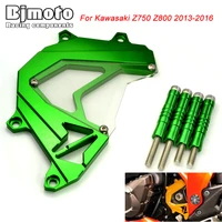 bjmoto for kawasaki z750 z800 2013 2016 motorcycle front sprocket cover panel left engine guard chain cover protection