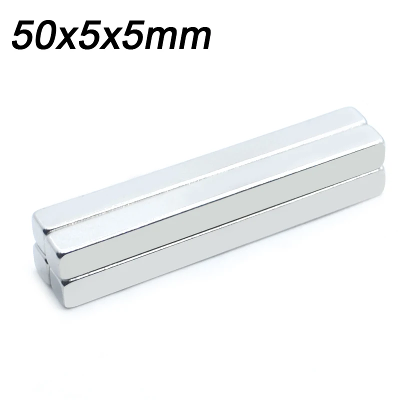 

Magnet 10pcs 50x5x5mm hot round Strong Search Magnet Neodymium Magnet Rare Earth 50*5*5mm powerful permanent magnet imanes
