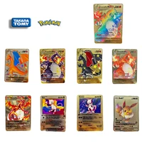 2021 new pokemon cards metal cards v cards pikachu charizard gold vmax french cards collection gifts kids play collection cards