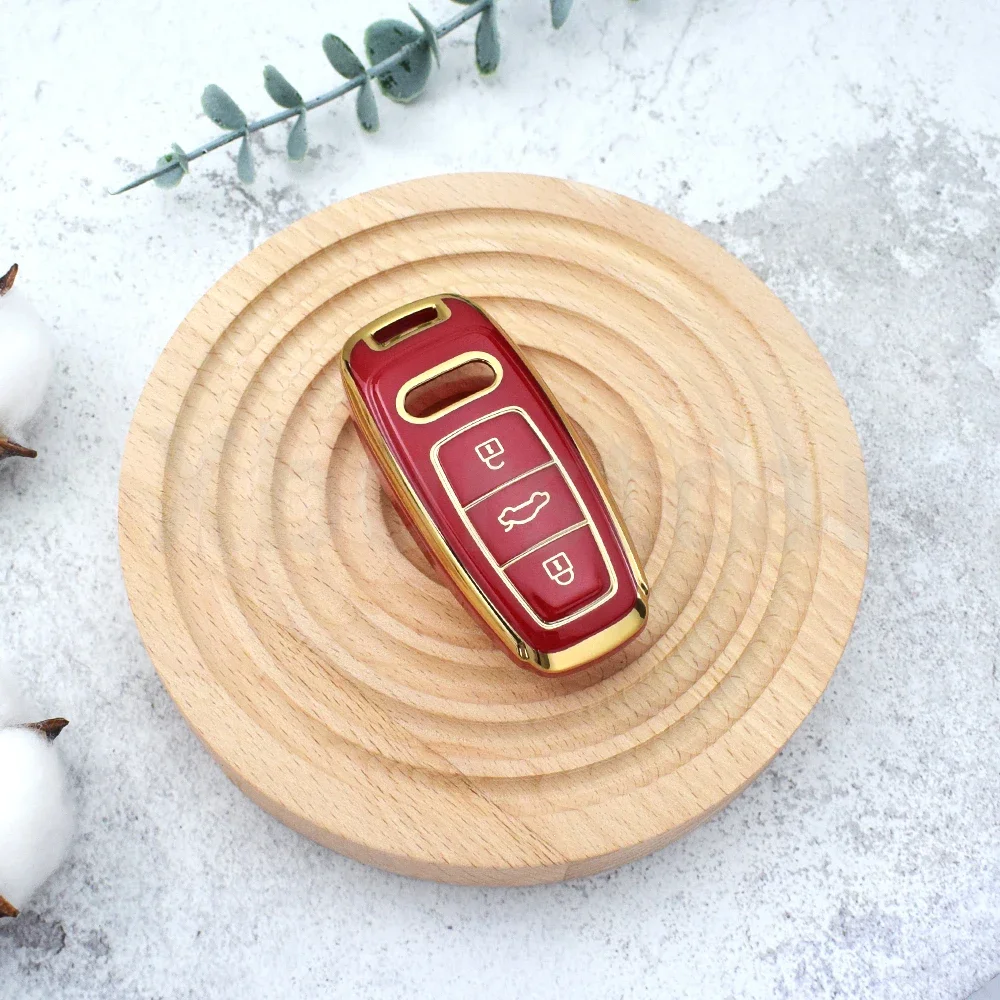 Для Audi 4K A8 E-tron Q5 Q7 Q8 C8 D5 SQ8 R8 A1 A3 A4 A6 A7 Мягкий чехол из ТПУ для автомобильного