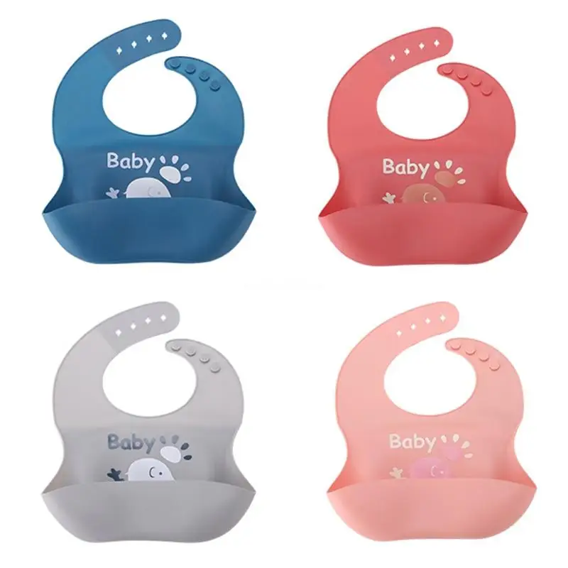 

Детский мультяшный водонепроницаемый нагрудник из пищевого силикона слюнявчик для новорожденных