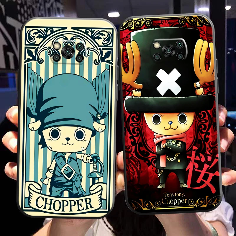 

One Piece Tony Tony Chopper Phone Case For Xiaomi Poco X3 Pro NFC POCO X3 GT Liquid Silicon Back Coque Carcasa Funda