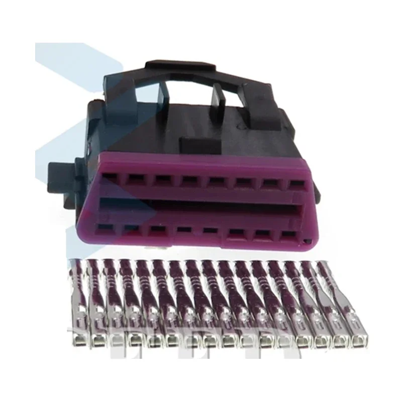 

16-контактный 3A0972695A автомобильная розетка OBD, автоматическая диагностическая вилка, разъем жгута проводов переменного тока в сборе для VW Audi