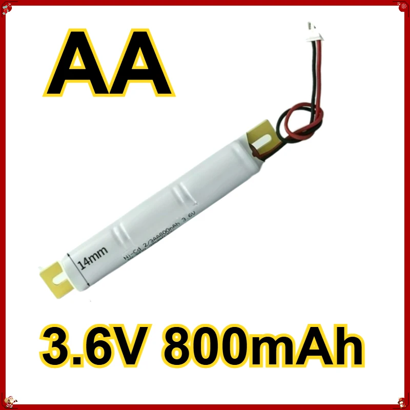 Фото 3 шт. AA 3.6V 800 мАч для аварийных светильников, указателей выхода, индикаторных ламп, сменные аккумуляторы, перезаряжаемые батареи №1