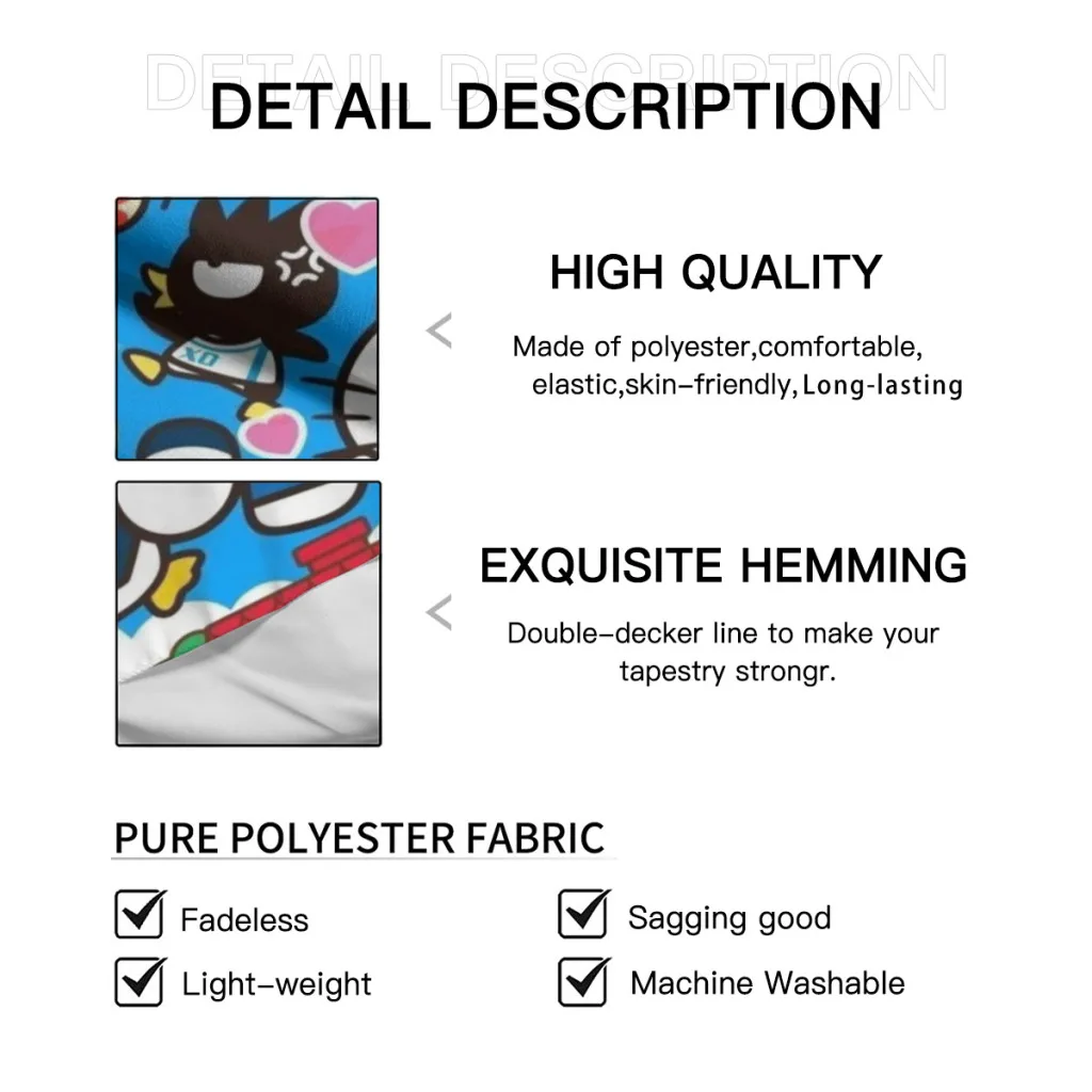 Милые аниме Sanrio Hello Kitty Kawaii гобелены предметы украшения комнаты домашний декор