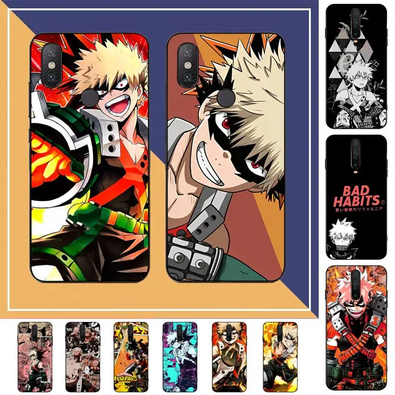 

Katsuki Bakugo Boku My Hero Academia Phone Case for Redmi Note 8 7 9 4 6 pro max T X 5A 3 10 lite pro