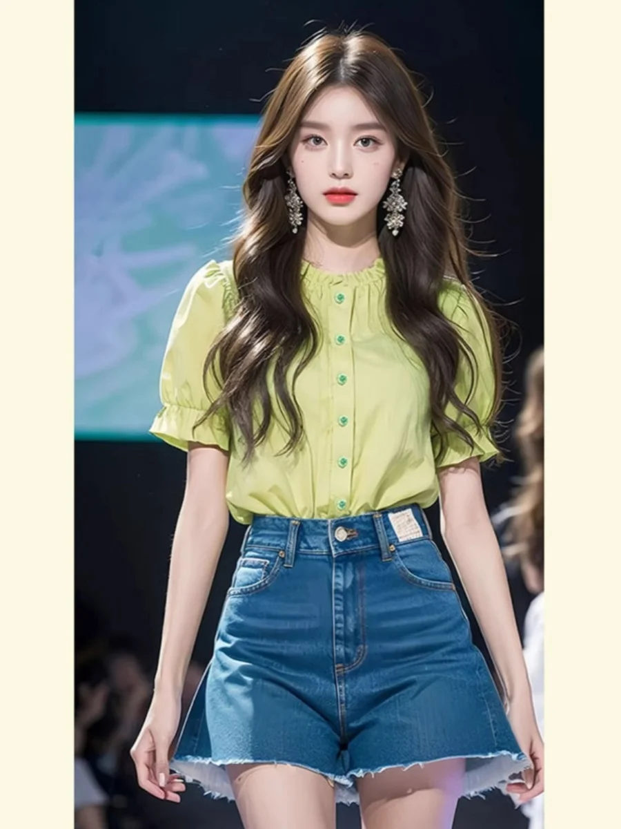 Лето 2024 новинка Французская модель милый дизайнерский Топ популярные в этом году