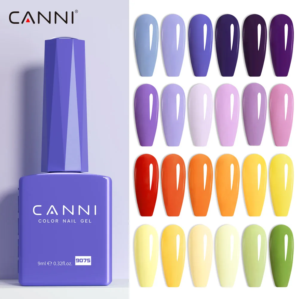 Фото CANNI Гель-лак для ногтей Blood Red Clear Jelly Red Великолепный цвет HEMA FREE Soak Off UV LED Полуперманентный длинный лак TopGel Varnish №5