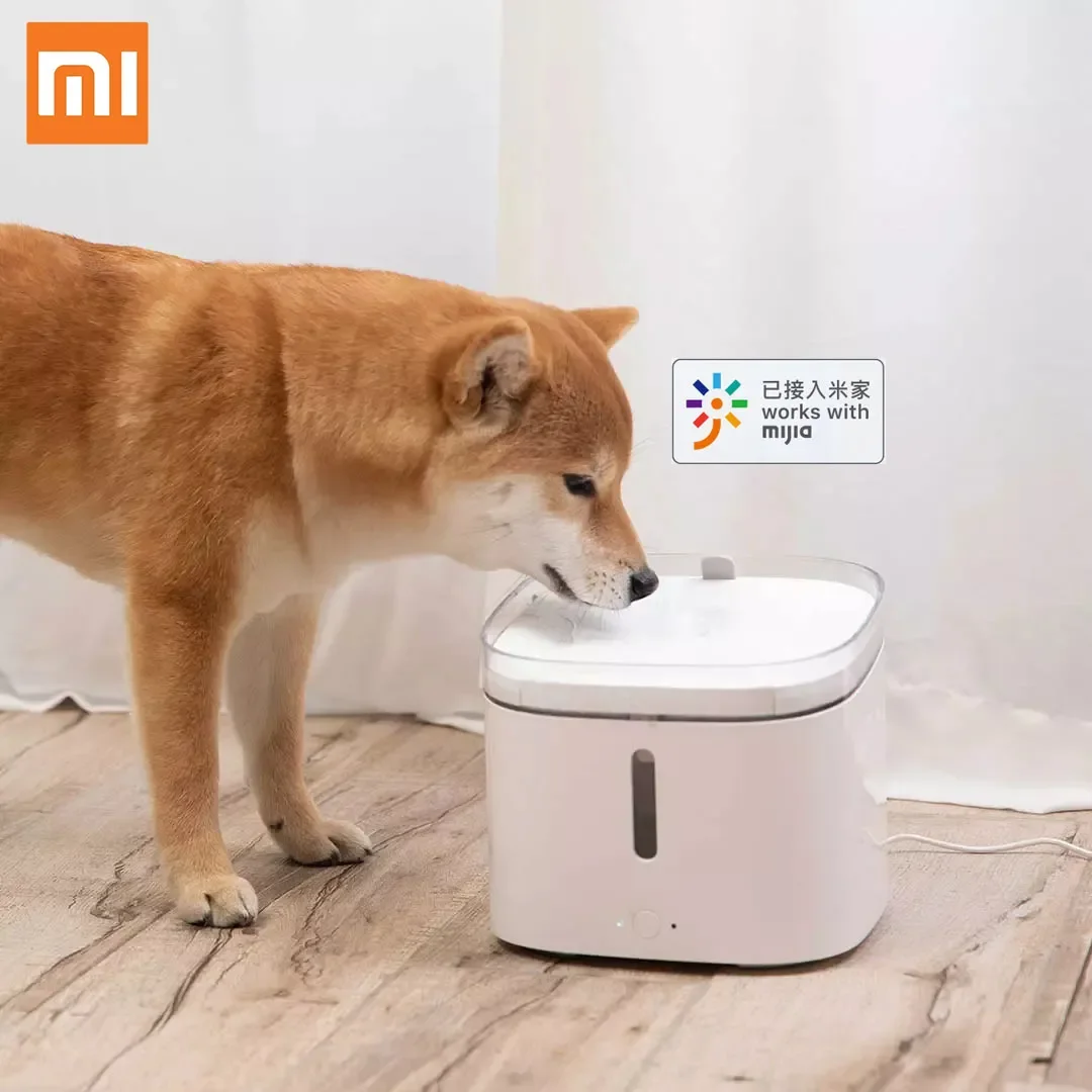 

Умный автоматический дозатор воды для домашних животных Xiaomi Mijia, бесшумная поилка для собак и кошек, с приложением Xiaomi Mijia