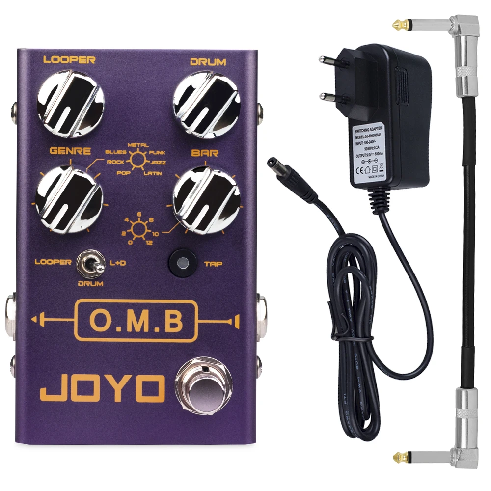 Гитарная педаль эффектов JOYO R-06 O.M.B Looper и барабанная машина независимая гитарная с