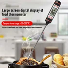 Цифровой термометр, кухонный измеритель температуры для приготовления пищи, барбекю, воды, молока, масла, жидкостей, духовки