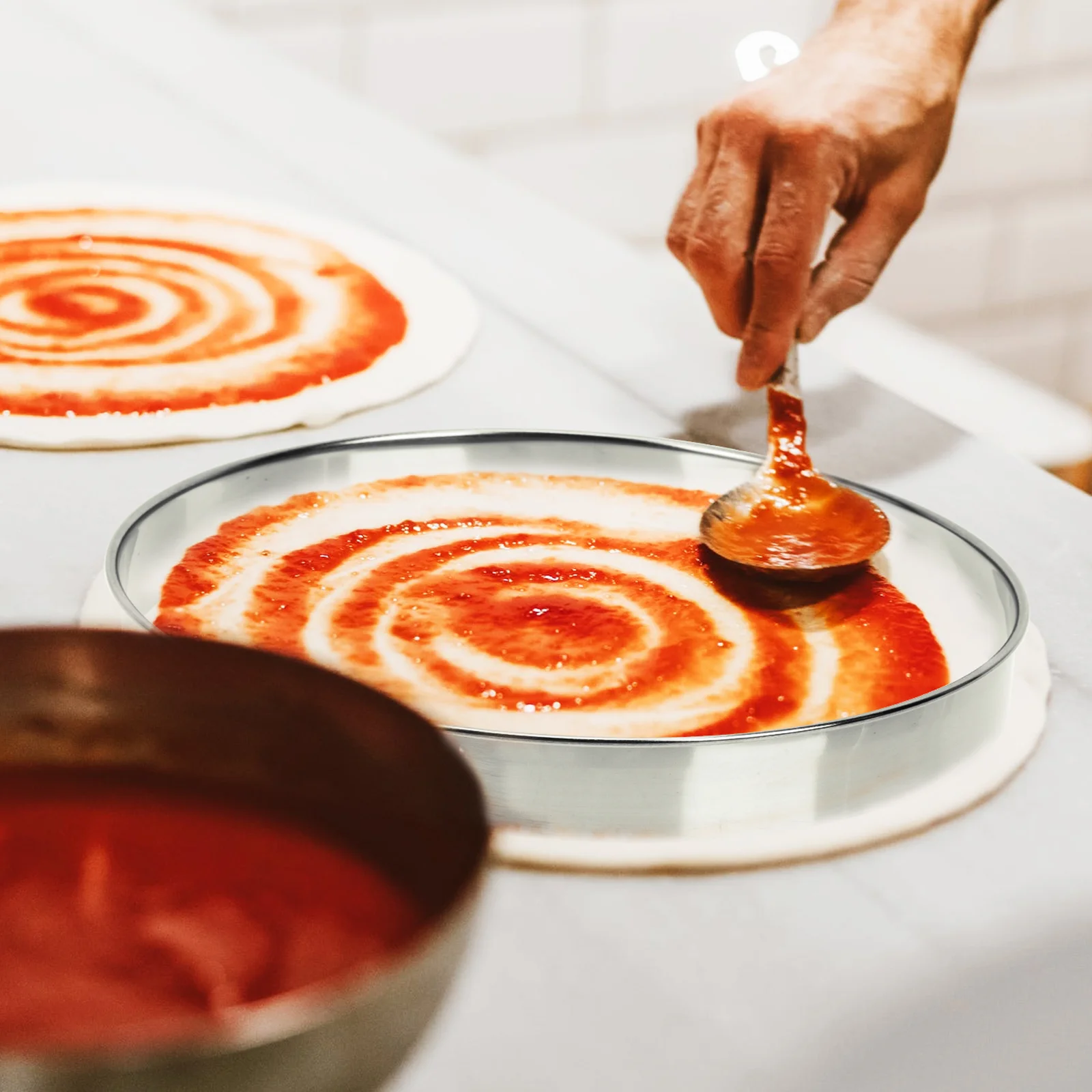 

Ring Rings Pizza Baking Pastry Cakemousse Round Muffin Metal Tart Mold Circle Steel Pancake Stainlesspie Crust Biscuit Tool Non