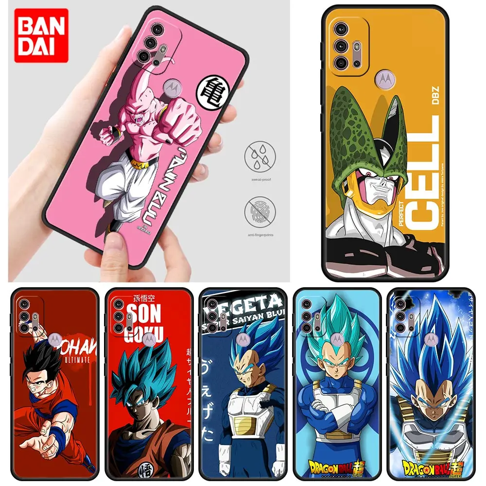 

Dragon Ball Anime Vegeta Case for Motorola Moto G30 G50 G60 G8 G9 G200 G31 G60s Power Plus Play Lite Cover Silicone Luxury Black