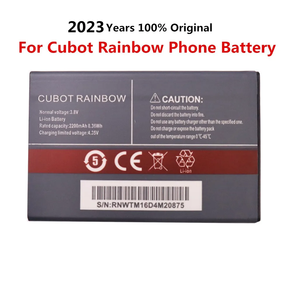 

2023 Years High Quality Battery For Cubot RAINBOW 2200mAh Original Mobile Phone Battery In Stock