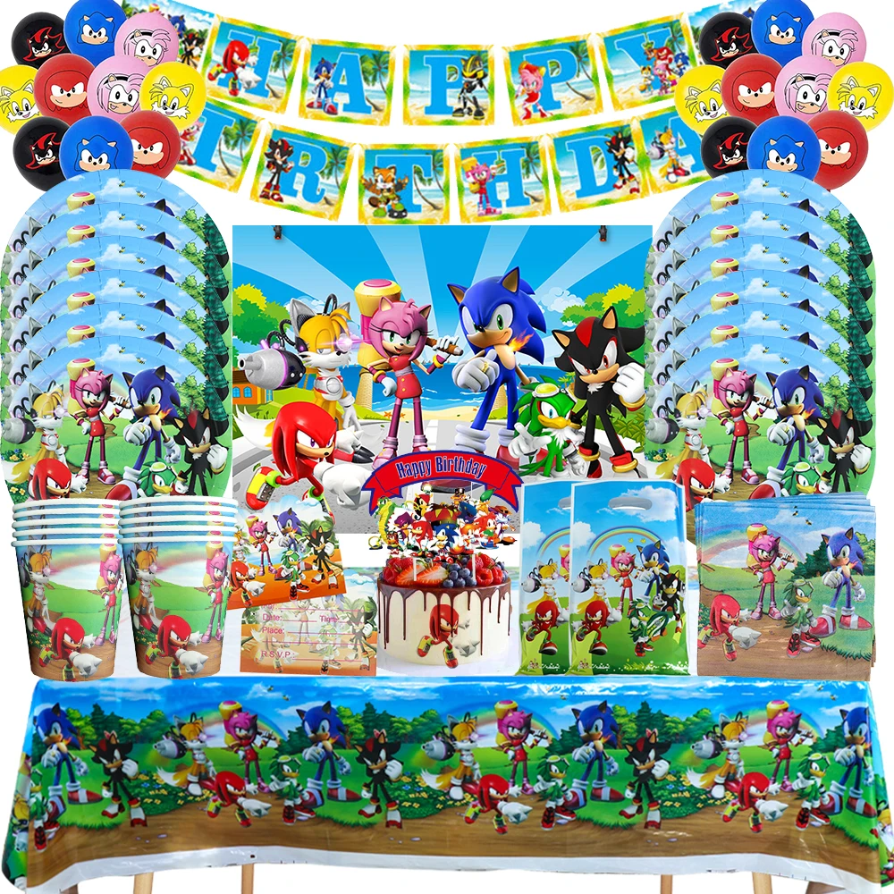 

Звуковые принадлежности для дня рождения, одноразовая посуда, чашка, тарелка, воздушный шар, баннер, скатерть для детей, украшение для дня рождения, вечеринки для будущей мамы