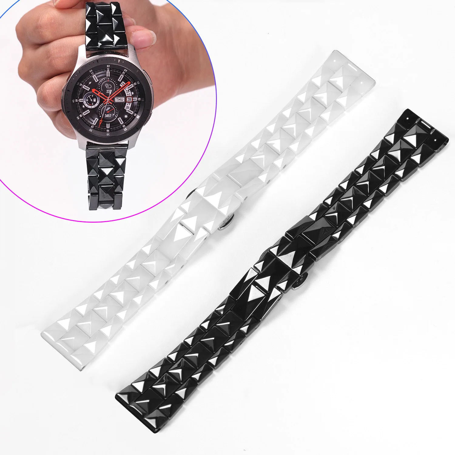 20 мм 22 для Seiko Tissot Armani Citizen Omega Ck Iwatch керамический ремешок часов мужской и женский