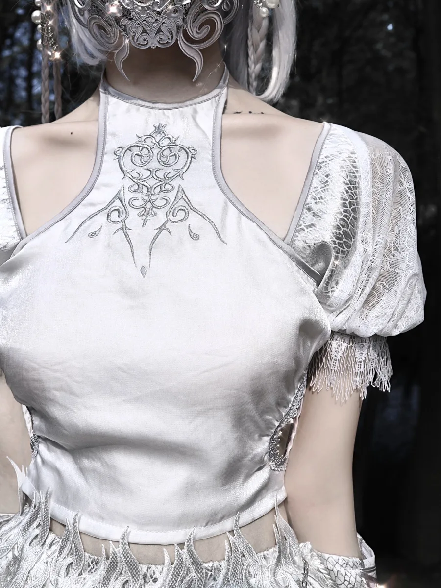 Женские футболки крови белые сексуальные готические летние облегающие