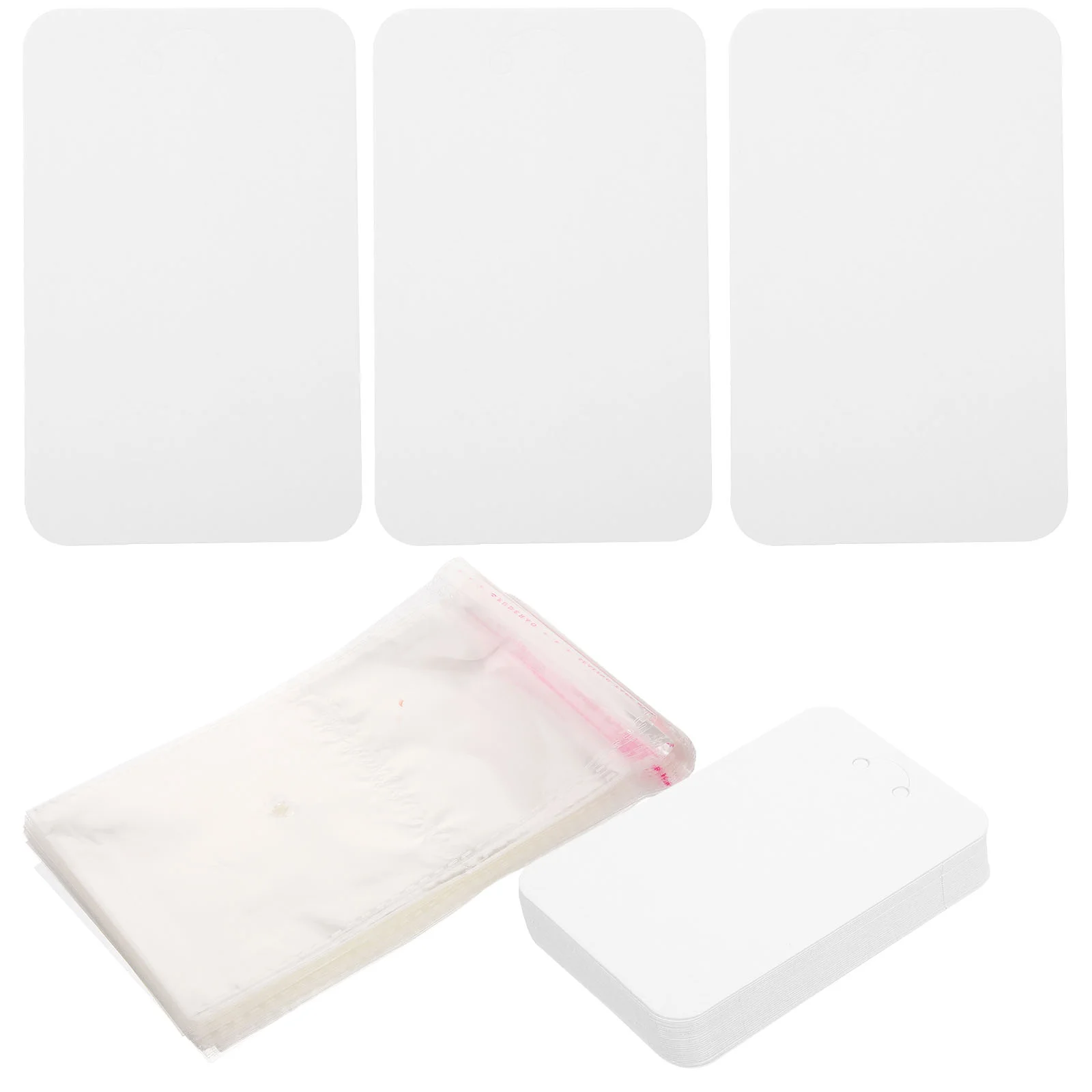 

100 Sets Practical Earring Display Cards Jewelry Wrapping Cards Retail Use Ear Stud Display Cards