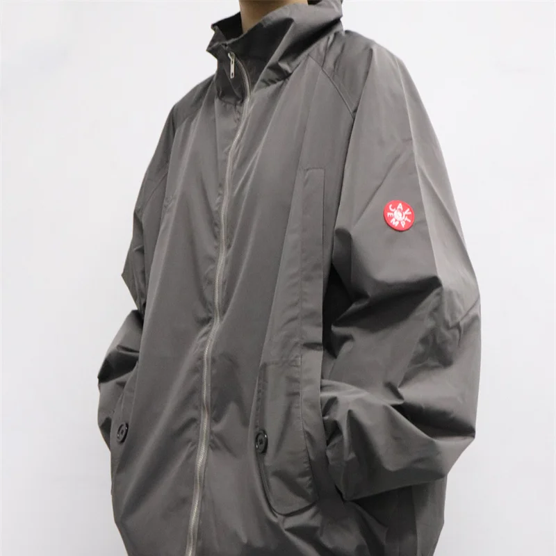 

CAVEMPT CE 22AW New Style In Autumn And Winter Simple Solid Color Loose High Collar Stand Trench Coat For Men Women
