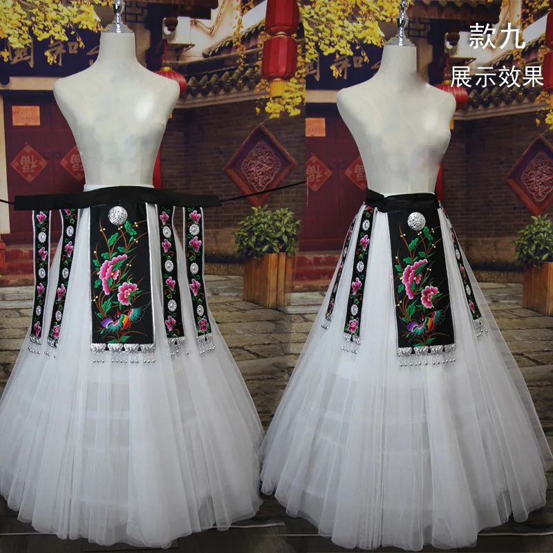 Женский длинный ремень с вышивкой в этническом стиле