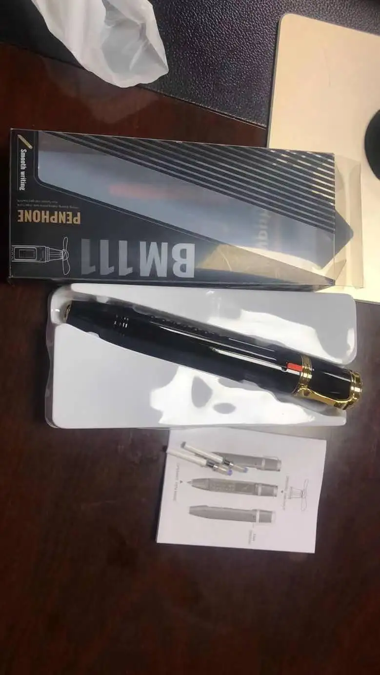 bm11 pen mini cellphone 0 06 inch tiny screen gsm dual sim camera bluetooth dialer mobile phones with recording pen free global shipping