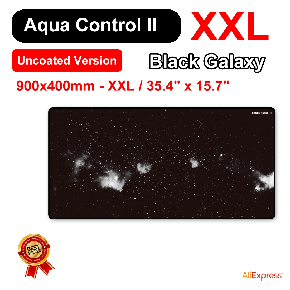 900x400x4 мм-XXL Xraypad Aqua Control 2 черные игровые коврики для мыши Galaxy с прочной