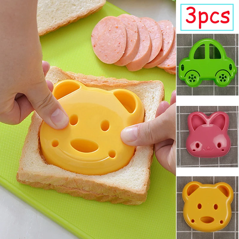 3 шт. Детские сэндвич-резаки для выпечки