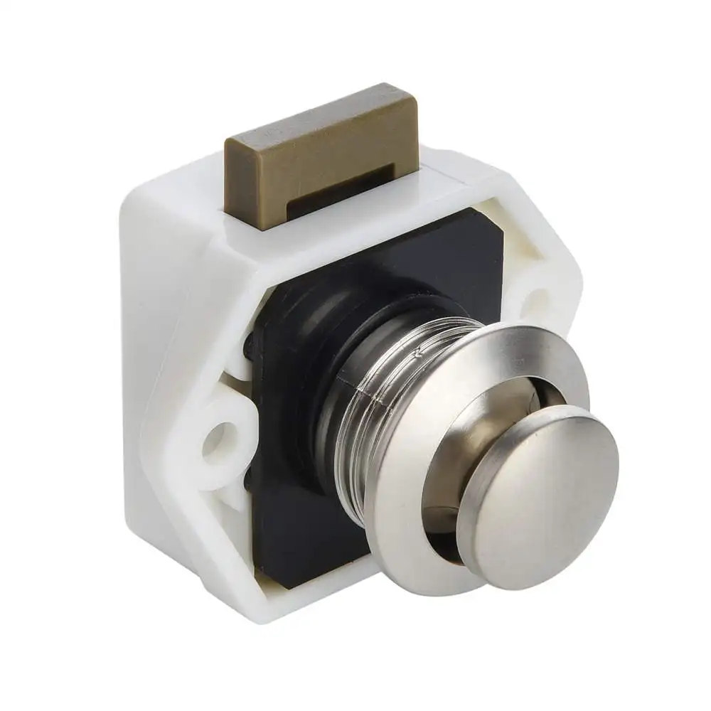 10/4pcs Diameter 20mm Camper Car Push Lock Camping RV Caravan Boat Cabinet Drawer Latch Button Locks For Furniture Hardware | Автомобили и