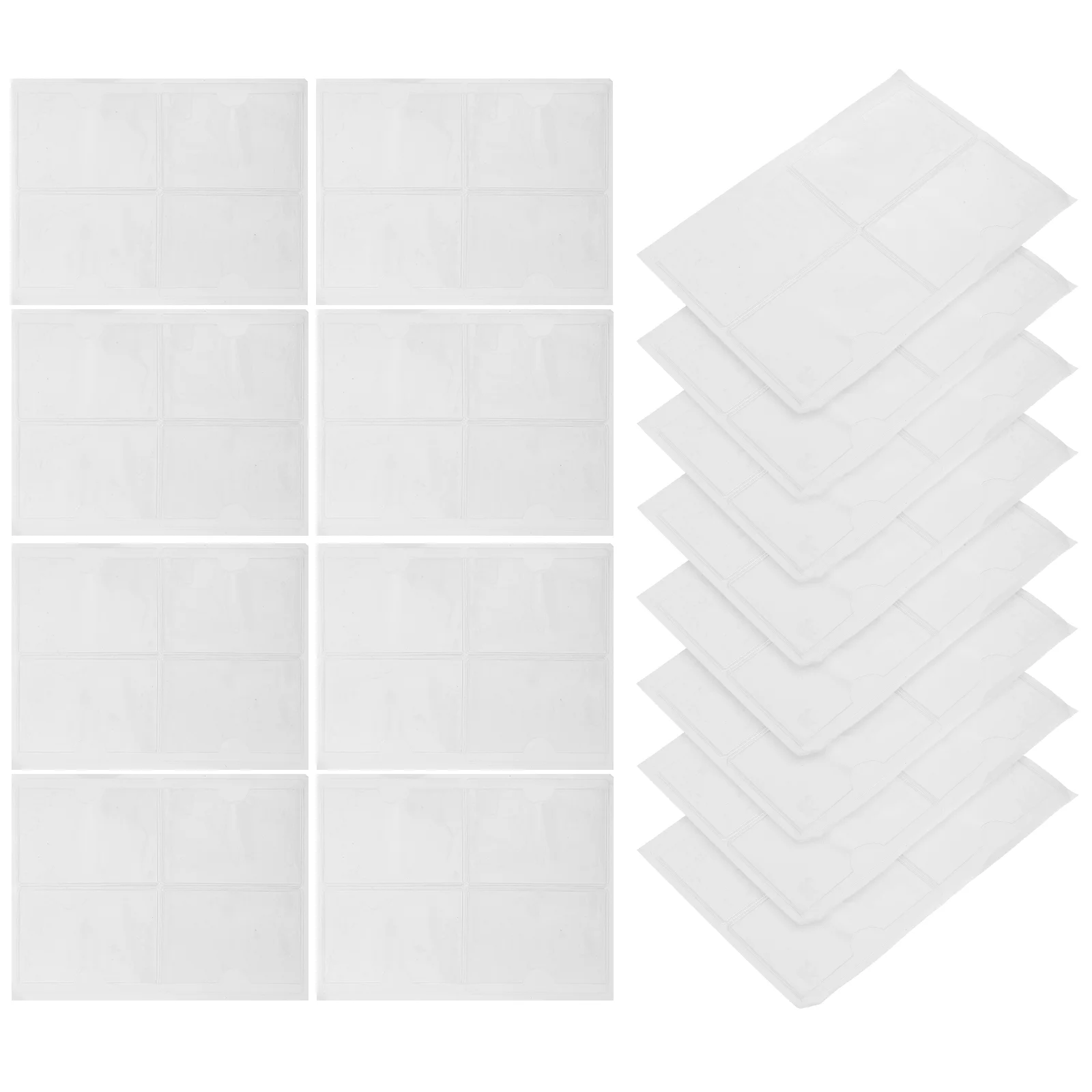 

100pcs Adhesive Pockets Clear Pocket Sleeves