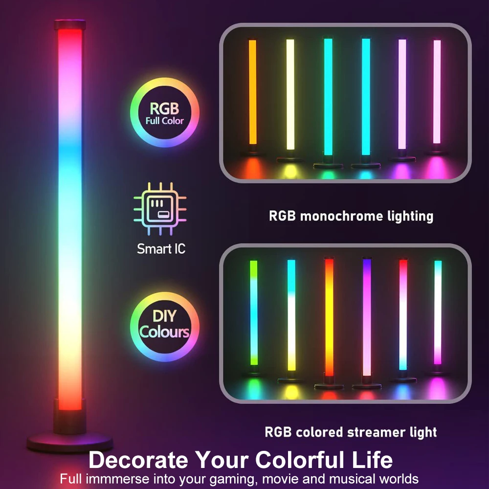 1/2 упаковки светодиодной подсветки телевизора Smart Light Bars с 3-мя способами