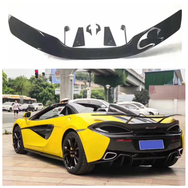 

Fits For McLaren 540C 570S 570 GT 2016-2023（GT Style） High Quality Carbon Fiber & Forging Lines Rear Trunk Lip Spoiler Wing