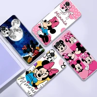 minnie mickey mouse phone case for xiaomi redmi note 11 10 9 8 pro 9s 10s 9a 9c shockproof k40 8t 7 9t tpu silicone soft cover