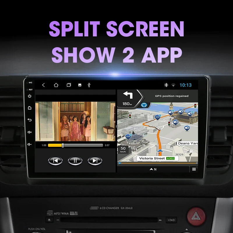 Автомагнитола JMCQ 2DIN 2 + 32 Android 10 4G WiFi мультимедийный видеоплеер для Subaru Outback 3 Legacy 4