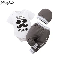 summer baby boy clothes bodysuitpanthat boys clothes for newborns 0 3 short sleeve childrens clothing cotton costume for baby